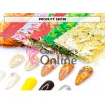 Foite cu aluminiu pentru decor unghii, FST028AA colorate, set 6 bucati